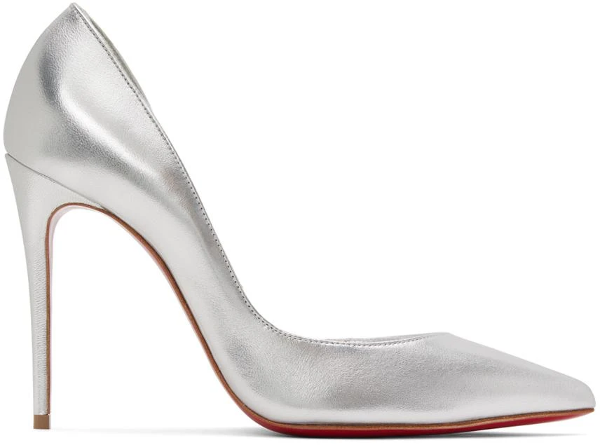商品Christian Louboutin|Silver Iriza 100 Heels,价格¥6567,第1张图片