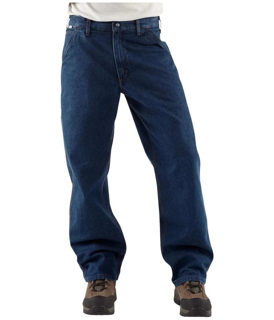 商品Carhartt|Big & Tall Flame-Resistant Signature Denim Dungarees,价格¥718,第1张图片