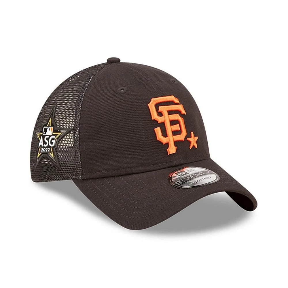 商品New Era|Men's Black San Francisco Giants 2022 MLB All-Star Game Workout 9TWENTY Adjustable Hat,价格¥252,第1张图片