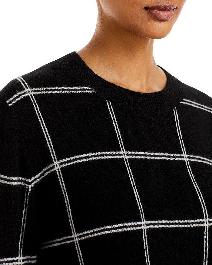 商品AQUA|Windowpane Cashmere Crewneck Sweater - 100% Exclusive,价格¥1026,第7张图片详细描述