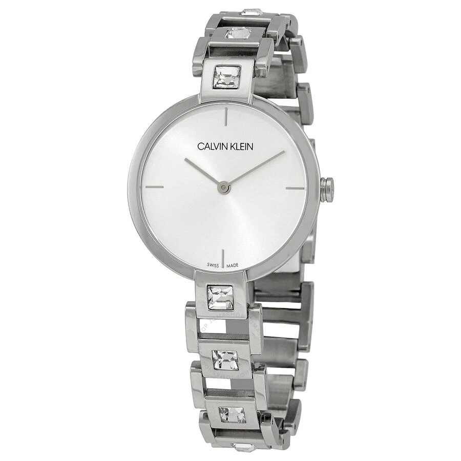 商品Calvin Klein|Calvin Klein Mesmerize Quartz Silver Dial Ladies Watch K9G23TK6,价格¥1490,第1张图片