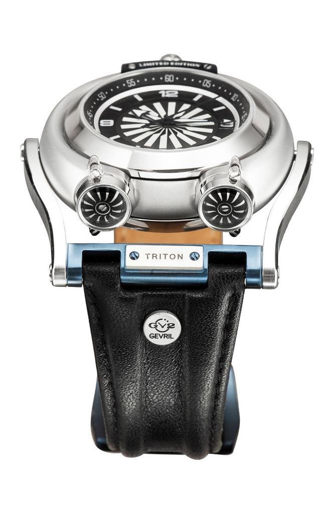商品Gevril|Men's Trition Leather Strap Watch, 49mm,价格¥4941,第5张图片详细描述