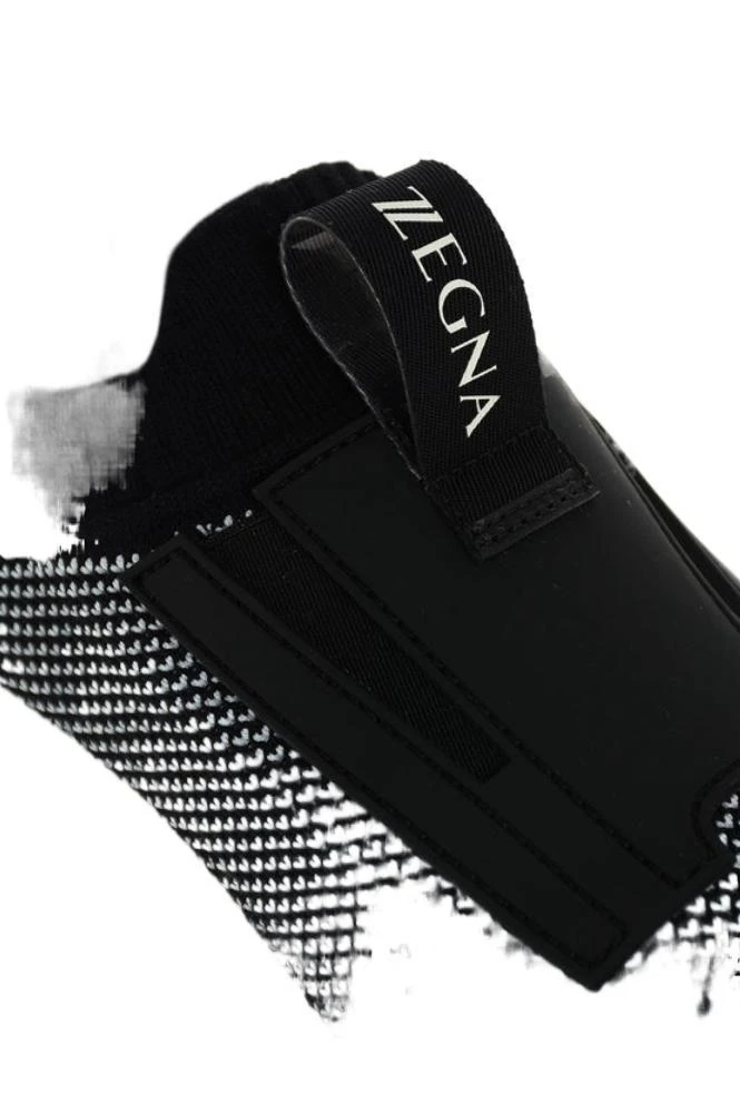商品Zegna|Ermenegildo zegna men's silver other materials slip on sneakers,价格¥3156,第4张图片详细描述