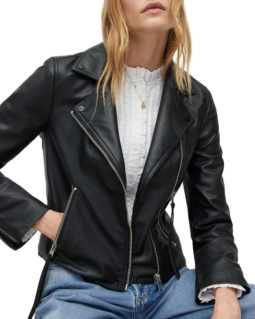 Dalby Faux Leather Biker Jacket商品第4张图片规格展示