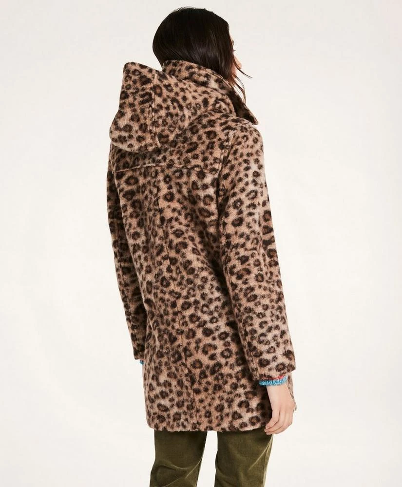 商品Brooks Brothers|Wool Blend Toggle Leopard Coat,价格¥1664,第4张图片详细描述