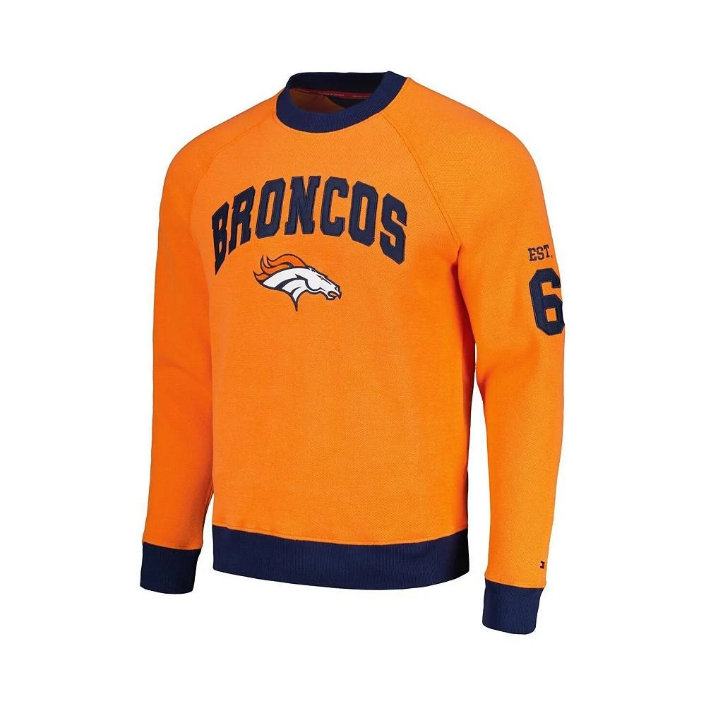 商品Tommy Hilfiger|Men's Orange Denver Broncos Reese Raglan Tri-Blend Pullover Sweatshirt,价格¥663,第2张图片详细描述