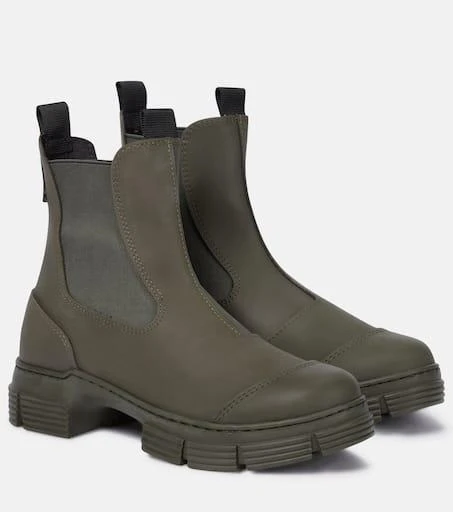商品Ganni|Rubber ankle boots,价格¥1490,第1张图片