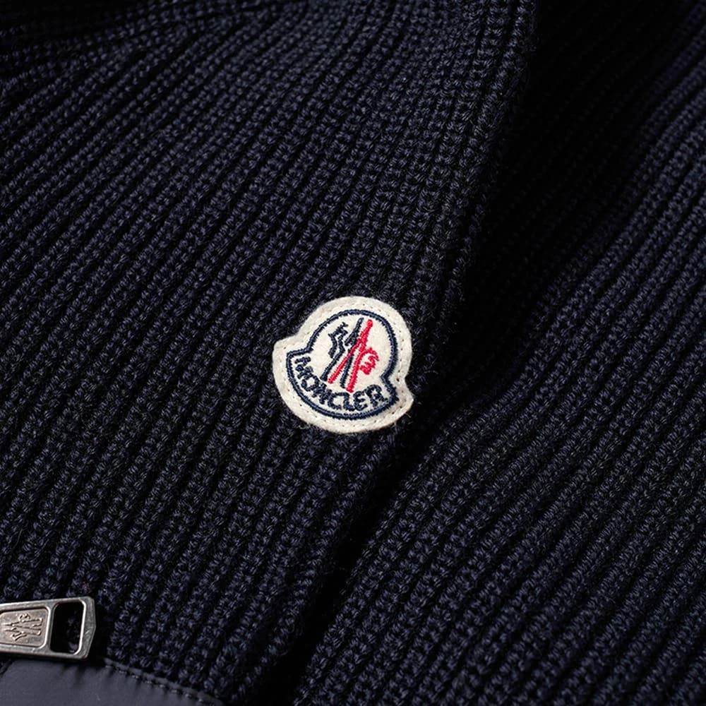 商品Moncler|Moncler Nylon Hooded Knit Down Jacket,价格¥7649,第3张图片详细描述