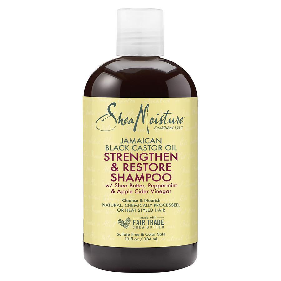 商品SheaMoisture|Strengthen and Restore Shampoo 100% Pure Jamaican Black Castor Oil,价格¥63,第1张图片