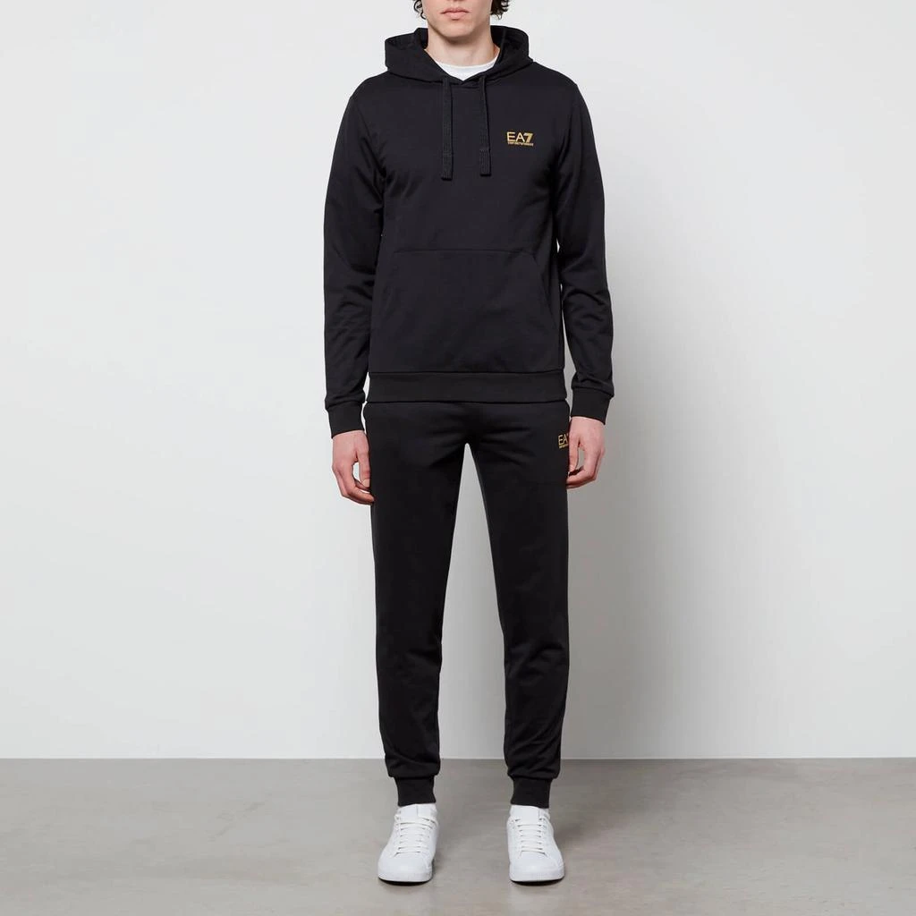 商品EA7|EA7 Men's Core Identity French Terry Hoodie - Black/Gold,价格¥433,第3张图片详细描述