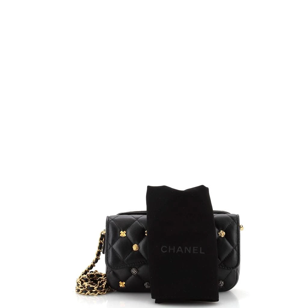 商品[二手商品] Chanel|18K Charms Classic Flap Phone Holder with Chain Quilted Lambskin,价格¥23414,第2张图片详细描述