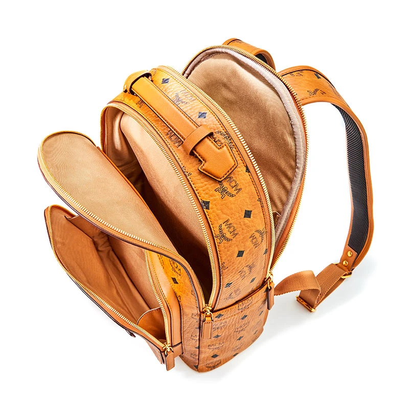 MCM Stark Visetos情侣款双肩包 干邑色MMKAAVE07CO001 商品
