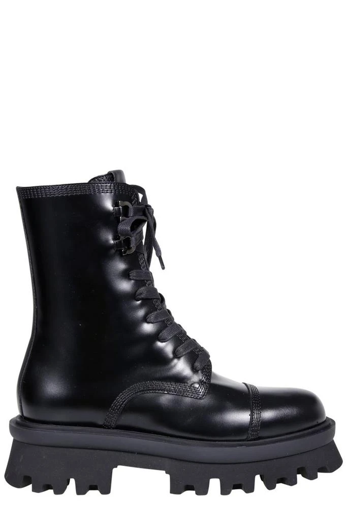 商品Salvatore Ferragamo|Salvatore Ferragamo Chunky Lace-Up Combat Boots,价格¥5338-¥5931,第1张图片