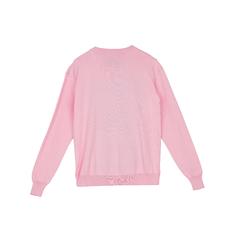 MOSCHINO/莫斯奇诺 女士棉质粉色泰迪熊长袖针织套衫 09305501 A1224 （清仓特价）商品第3张图片规格展示
