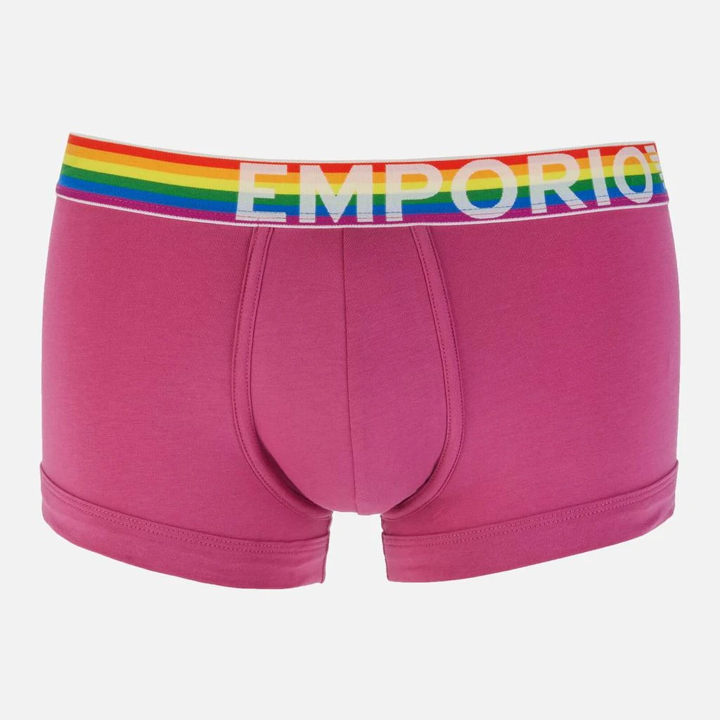 商品Emporio Armani|Emporio Armani Men's Rainbow Trunks - Azalea,价格¥155,第1张图片