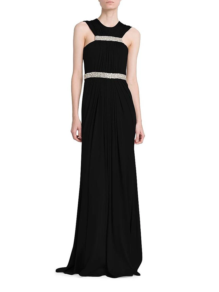 商品Alexander McQueen|Jersey Crystal-Embellished Sleeveless Gown,价格¥13565,第3张图片详细描述