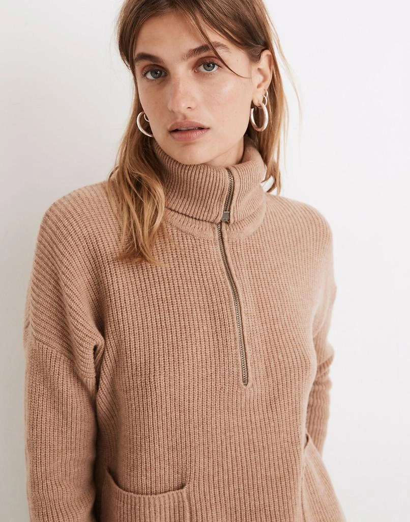 商品Madewell|Glenbrook Half-Zip Pullover Sweater,价格¥237,第4张图片详细描述