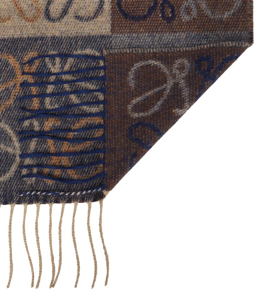 Anagram intarsia wool-blend scarf商品第4张图片规格展示
