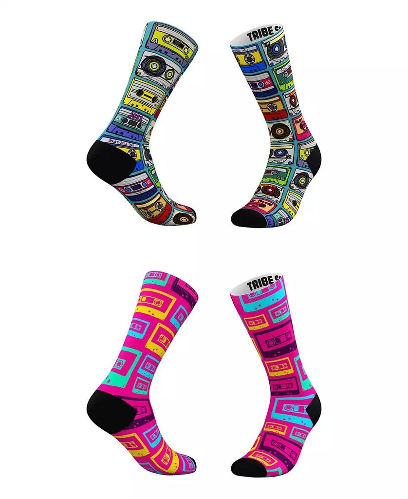 商品Tribe Socks|Men's and Women's Cassette Tape Socks, Set of 2,价格¥188,第1张图片