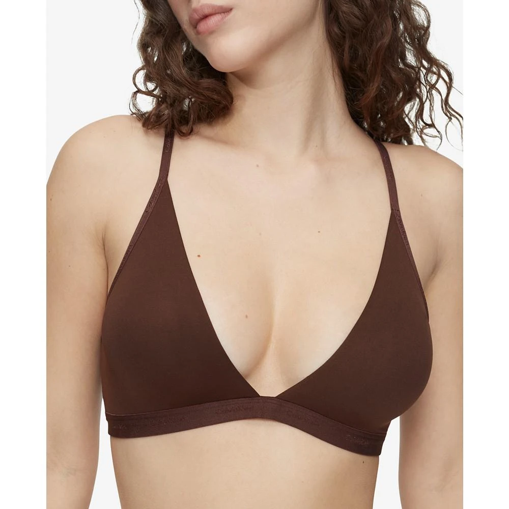 Calvin Klein Women's Form To Body Lightly Lined Triangle Bralette QF6758 3