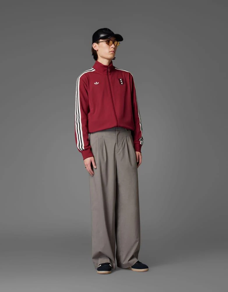 商品Adidas|adidas Originals Ajax amsterdam anniversary track top in team coll burgundy 2,价格¥985,第1张图片