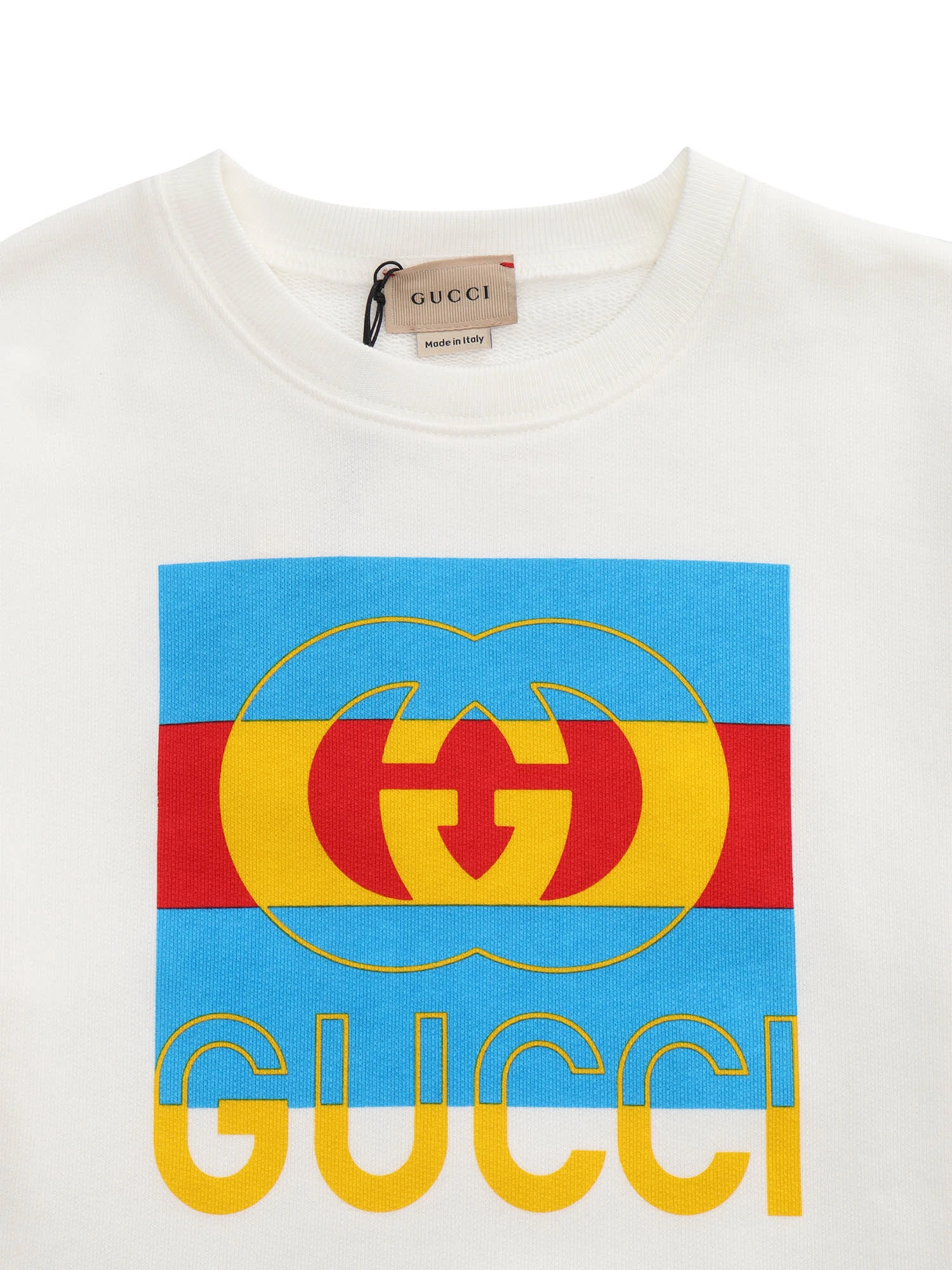 商品Gucci|Gucci 男童T恤 732466XJEZT9214 白色,价格¥1843,第3张图片详细描述
