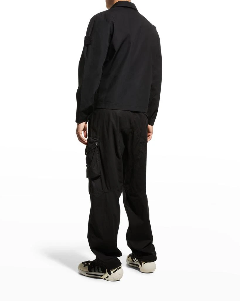 商品Stone Island|Ghost Cotton Mac Blouson Jacket with Hidden Hood,价格¥2983,第4张图片详细描述