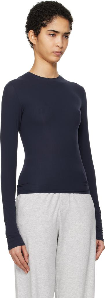 トップス everyone long sleeve tee navy 1fbceefe-9d18-3ca1-9add-