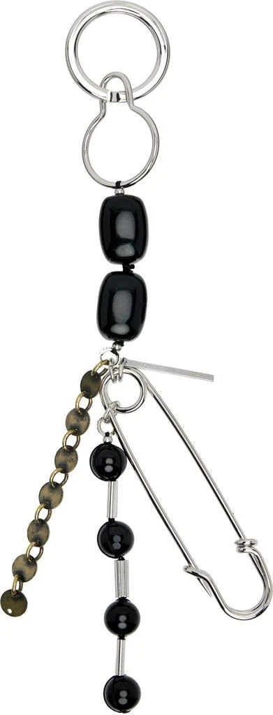 商品Dries Van Noten|Silver & Black Safety Pin Keychain,价格¥4801,第2张图片详细描述