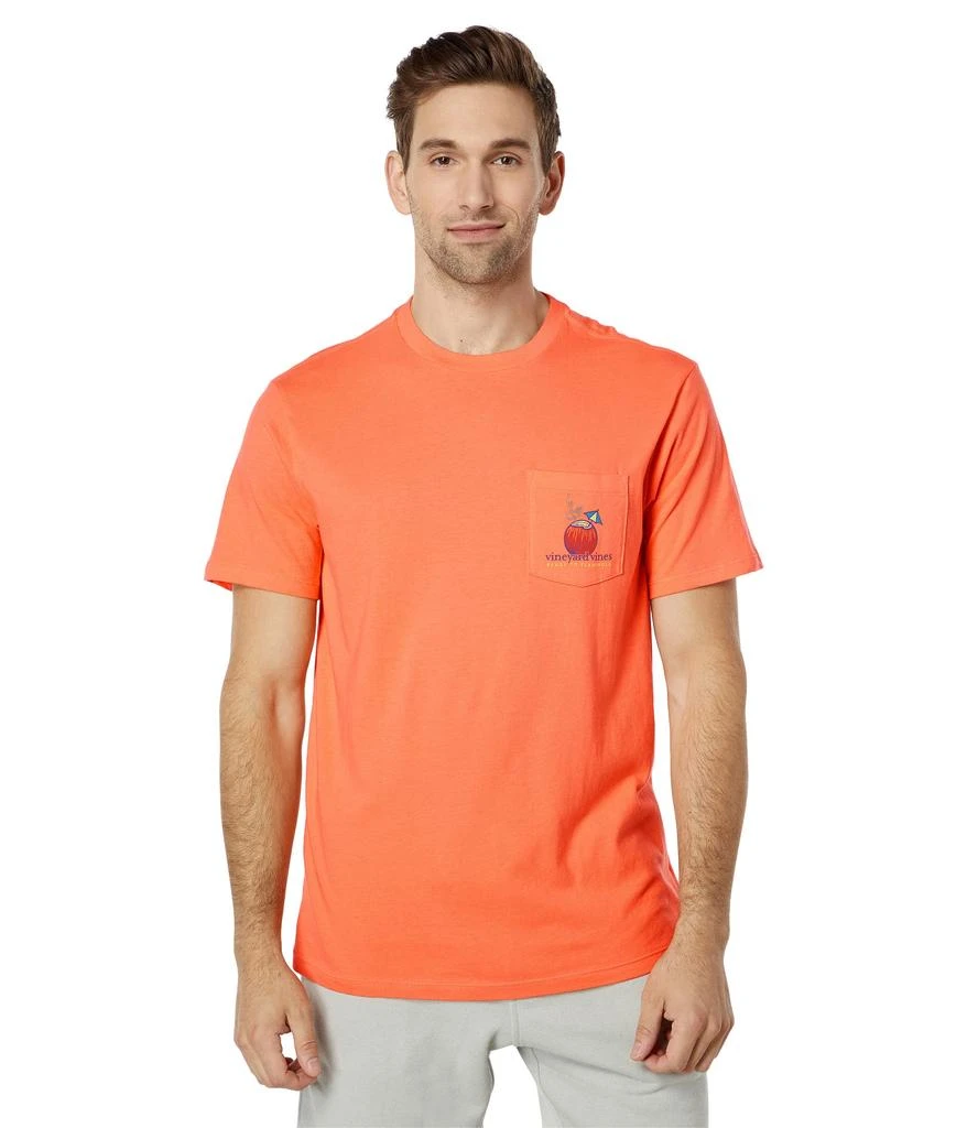商品Vineyard Vines|Short Sleeve Flamingle Pocket Tee,价格¥336,第2张图片详细描述