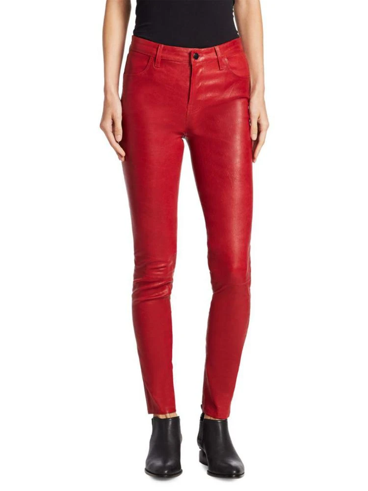 商品J Brand|Maria High-Rise Leather Pants,价格¥3703,第1张图片