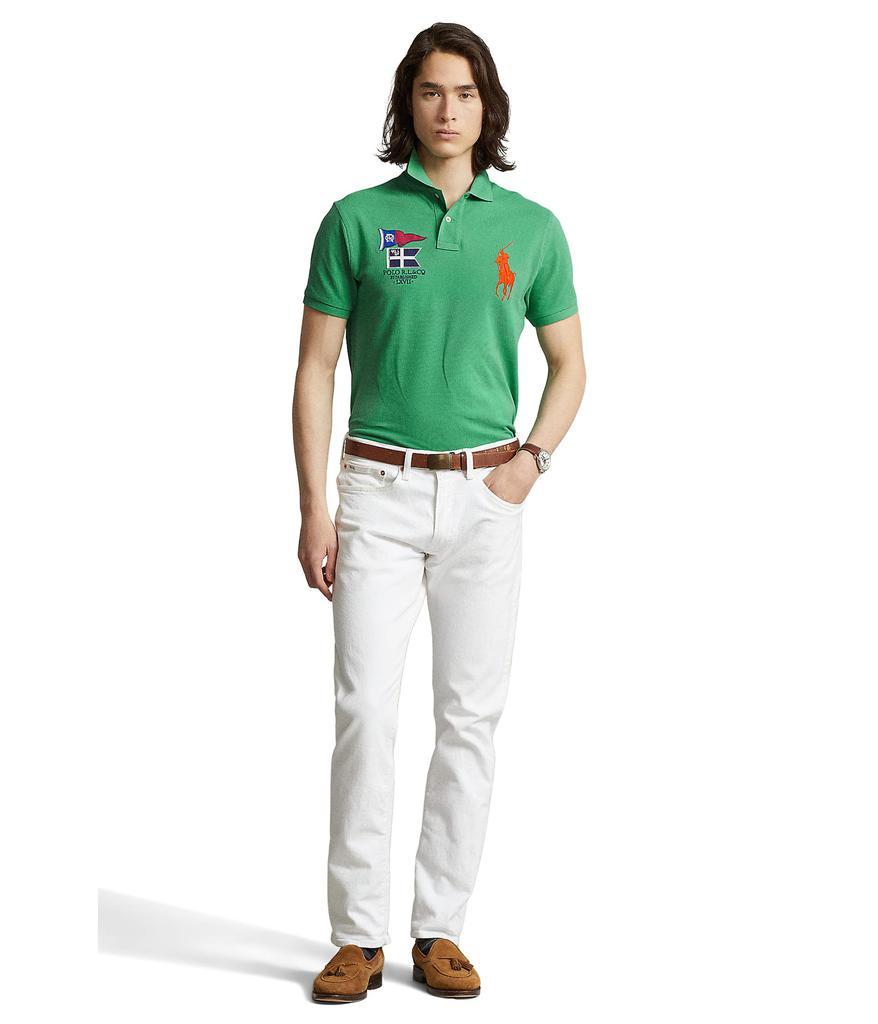 商品Ralph Lauren|Custom Slim Fit Big Pony Mesh Polo Shirt,价格¥521,第6张图片详细描述