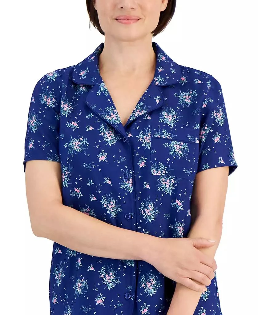 商品Charter Club|Women's Matte Satin Short-Sleeve Pajamas Set, Created for Macy's,价格¥185,第3张图片详细描述