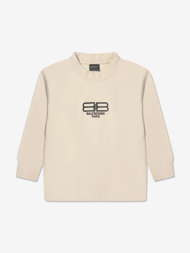 商品Balenciaga|Kids Long Sleeve Logo T-Shirt,价格¥2189,第1张图片