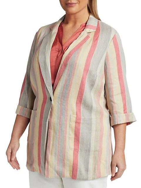 商品NIC+ZOE|Sweetclover Striped Blazer,价格¥882,第4张图片详细描述