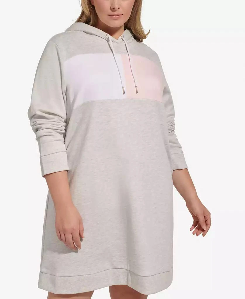 商品Tommy Hilfiger|Plus Size Colorblocked Hoodie Dress,价格¥348,第4张图片详细描述