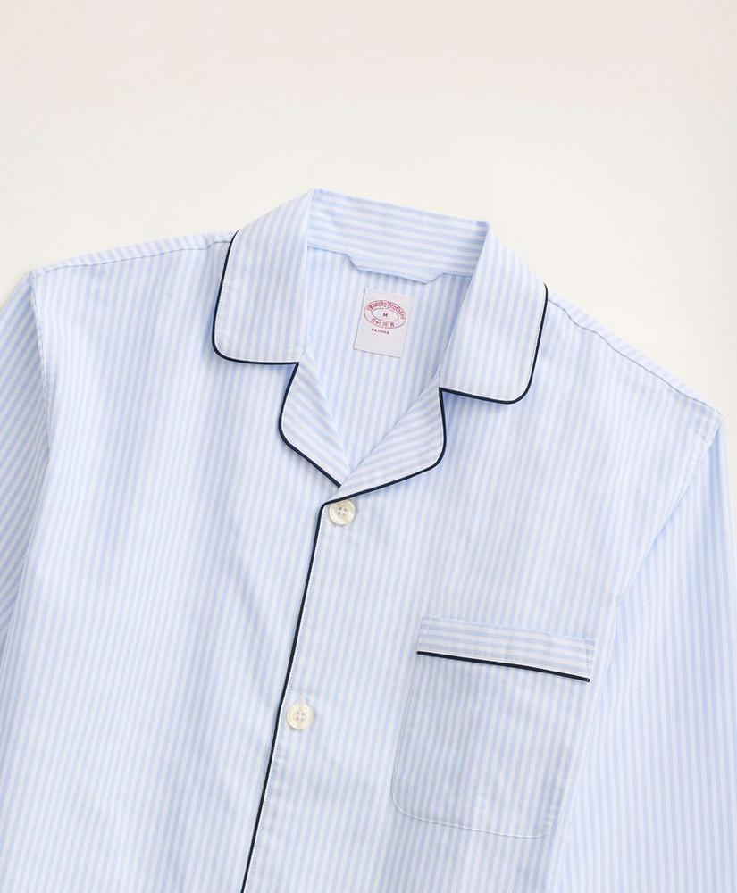 Cotton Oxford Stripe Pajamas商品第2张图片规格展示