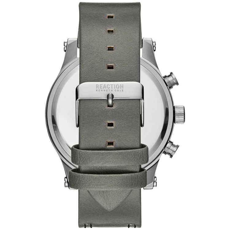 商品Kenneth Cole|Men's Sport Gray Faux-Leather Strap Watch 48mm,价格¥365,第3张图片详细描述