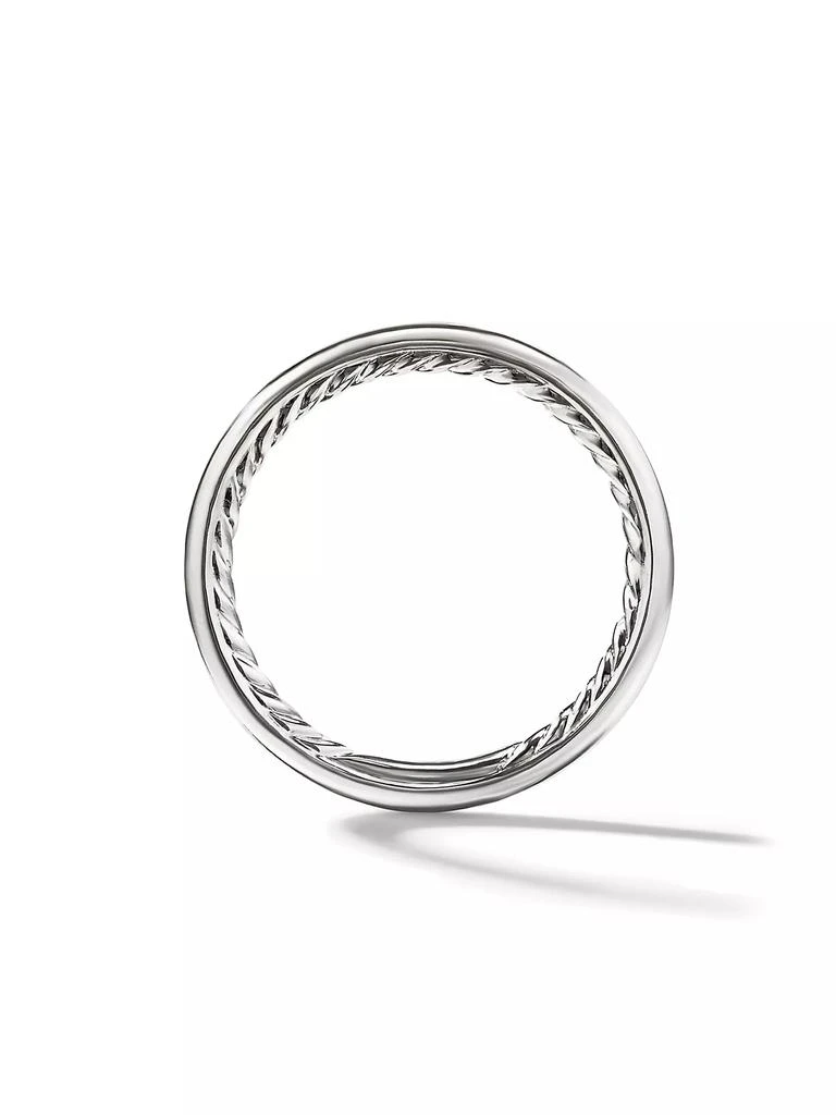 商品David Yurman|DY Eden Band Ring in Platinum, 2MM,价格¥7119,第2张图片详细描述