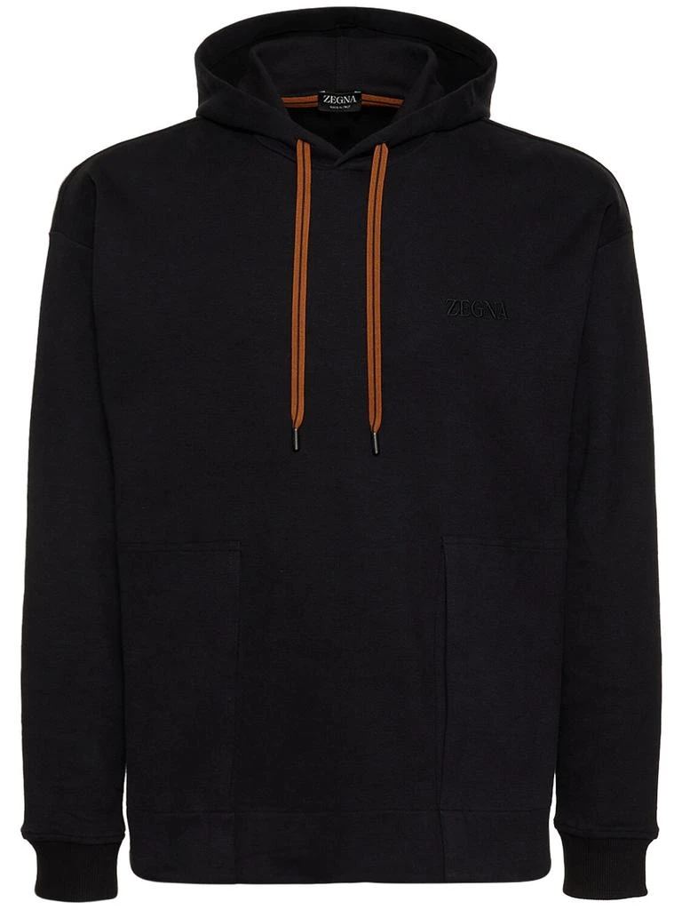 商品Zegna|Essential Cotton Hoodie,价格¥2755,第1张图片