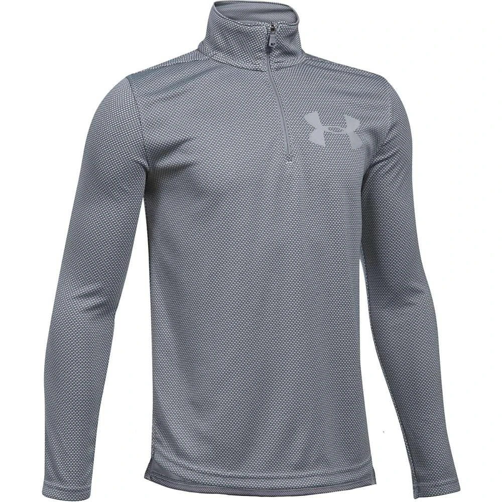 商品Under Armour|Under Armour Boys' UA Textured Tech 1/4 Zip Top,价格¥199,第5张图片详细描述