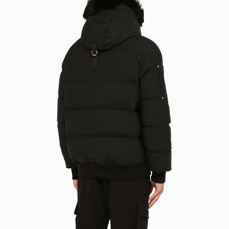 商品Moose Knuckles|Black padded bomber jacket,价格¥10522,第3张图片详细描述