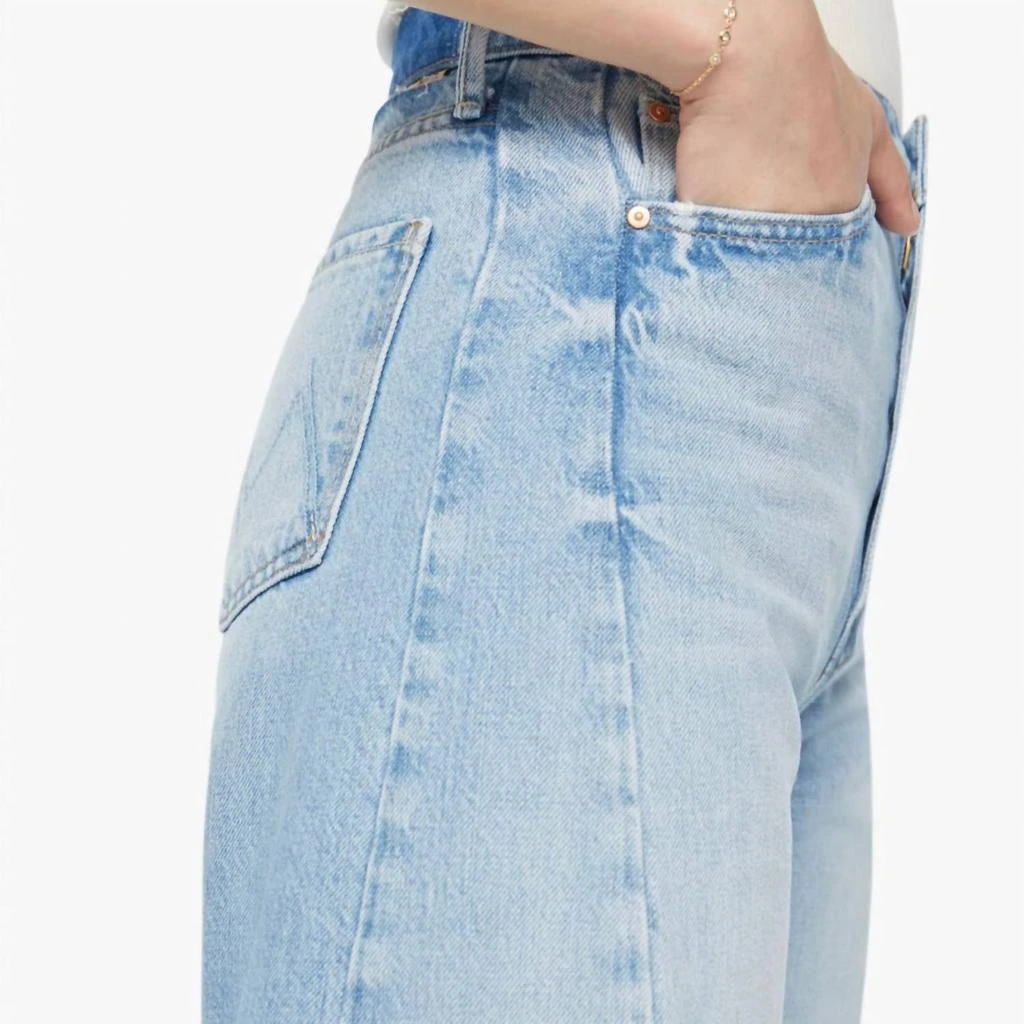 商品MOTHER|Women's The Half Pipe Ankle Jeans In Blue,价格¥1260,第4张图片详细描述