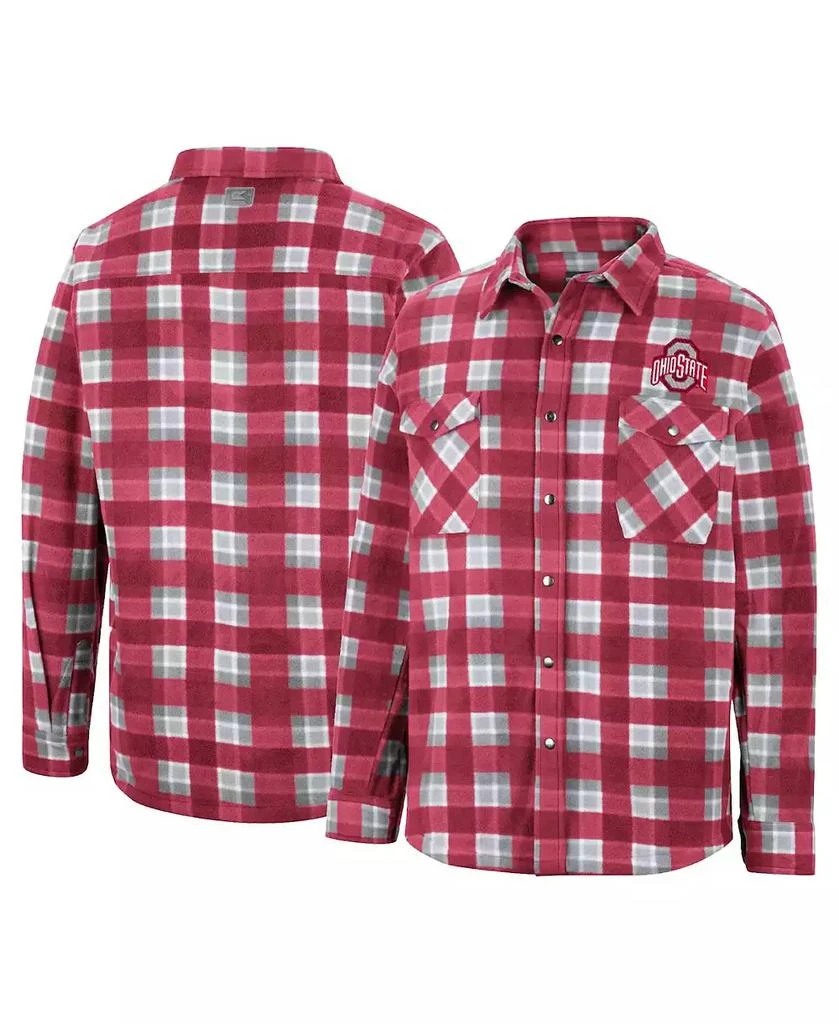商品Colosseum|Men's Scarlet Ohio State Buckeyes Ellis Full-Snap Jacket,价格¥521,第1张图片