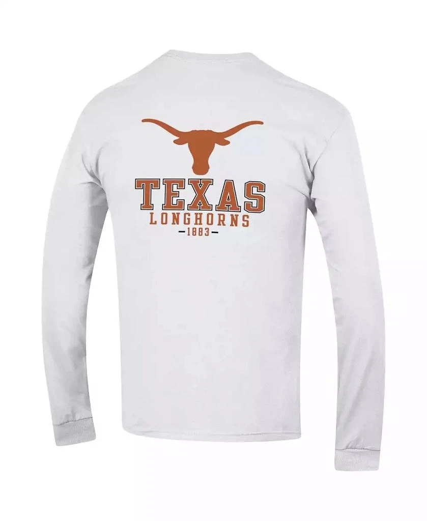 商品CHAMPION|Men's White Texas Longhorns Team Stack Long Sleeve T-shirt,价格¥230,第3张图片详细描述