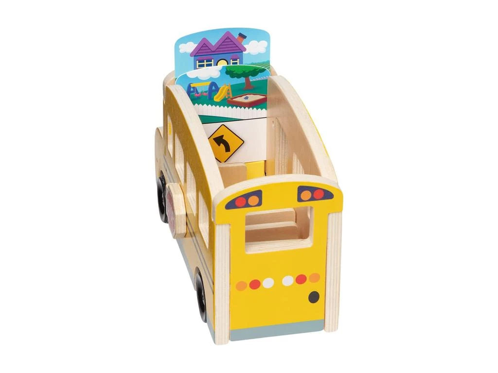 商品Melissa & Doug|Blues Clues & You Wooden Pull-Back School Bus,价格¥174,第4张图片详细描述