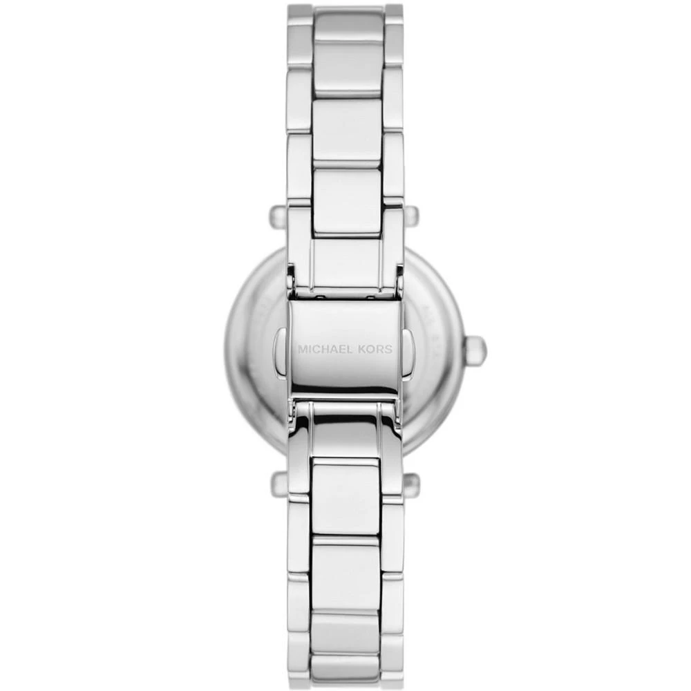 商品Michael Kors|Women's Parker Silver-Tone Stainless Steel Bracelet Watch 28mm,价格¥840,第2张图片详细描述