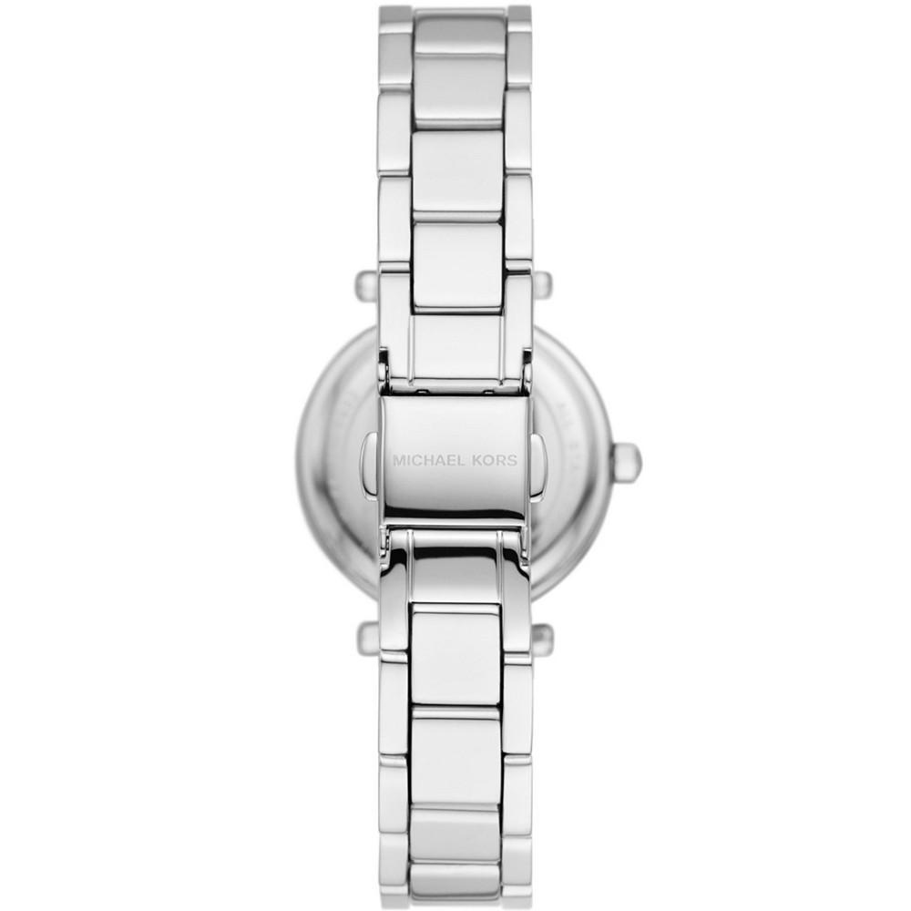 商品Michael Kors|Women's Parker Silver-Tone Stainless Steel Bracelet Watch 28mm,价格¥826,第4张图片详细描述