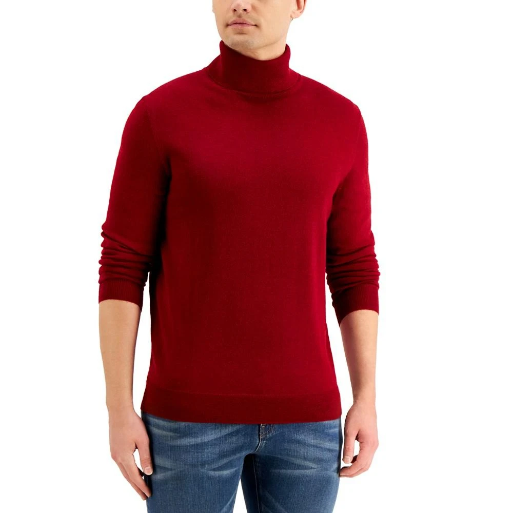 商品Club Room|Men's Merino Wool Blend Turtleneck Sweater, Created for Macy's,价格¥222,第1张图片