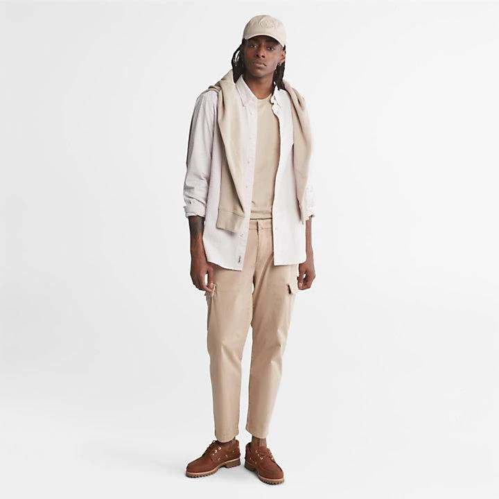 商品Timberland|Striped Seersucker Shirt for Men in Light Pink,价格¥417,第3张图片详细描述